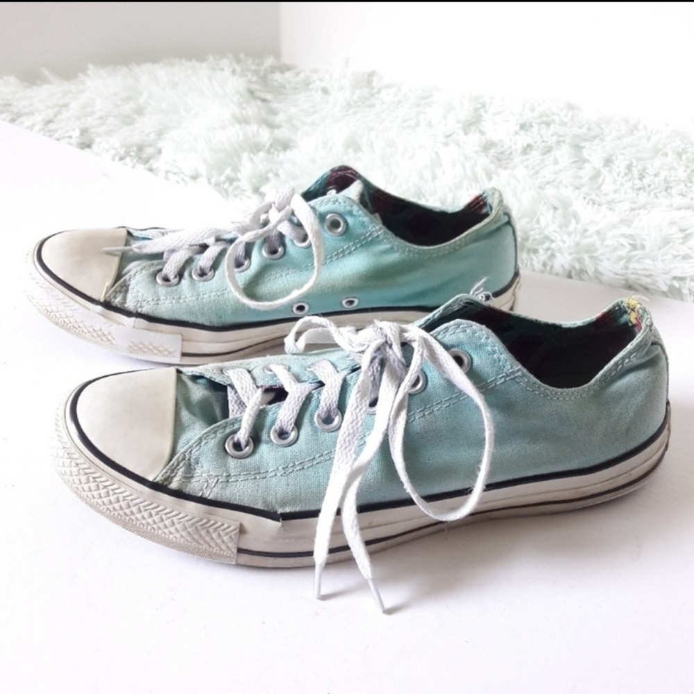 Converse double tongue floral-inside sneakers - Picture 6 of 8